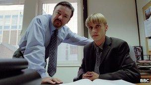 Ricky Gervais and Mackenzie Crook