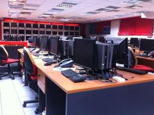 Empty desks in Alter office