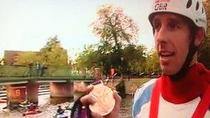 Etienne Stott at Viking Kayak Club in Bedford