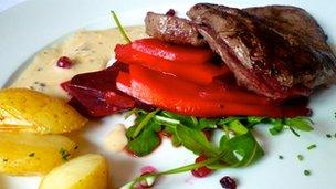 A dish cooked by Mikael Forselius