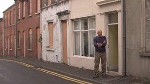 Most of the houses on King Street are currently boarded up