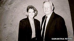 Samantha Peters with Neil Armstrong