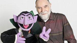 Jerry Nelson and Sesame Street character Count von Count