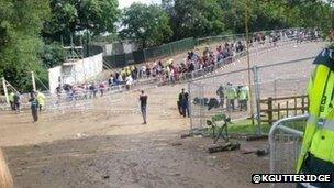 Creamfields flooded site