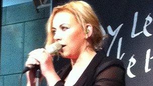 Charlotte Church performed at the Wales Millennium Centre