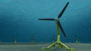 Tidal power turbines