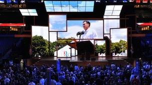 The opening of the Republican National Convention, Tampa, Florida 27 August 2012