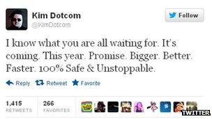 Kim Dotcom Twitter feed