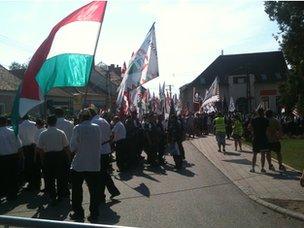 Far-right march in Devecser, 5 Aug 12