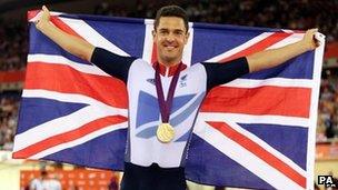 Mark Colbourne has won a gold and silver medal in the velodrome