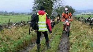 Anti-vehicle campaigners meet bikers