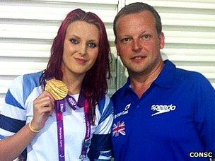 Jessica-Jane Applegate and coach Alex Pinniger