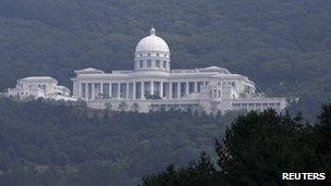 Unification Church headquarters in Cheonseung Mountain, Gapyeong, South Korea (3 Sept 2012)