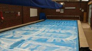 Pool at Cooper and Jordan C of E school in Aldridge