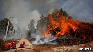 Fire in Alvaiazere, Leiria. 4 Sept 2012