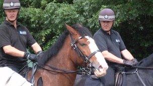 Policemen on horses