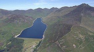 Aerial view of the Mournes