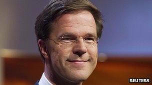 Mark Rutte of the People's Party for Freedom and Democracy