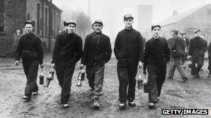 Bevin Boys at the Prince of Wales Colliery, Pontefract in 1944