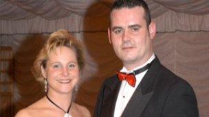 Andy and Tracey Ferrie pictured at a ball in 2006