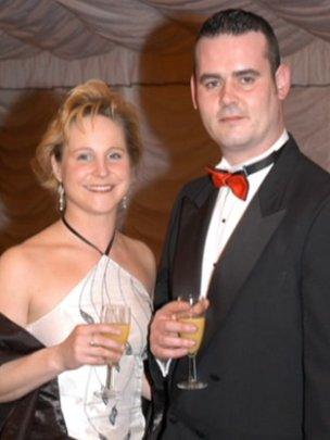 Andy and Tracey Ferrie pictured at a ball in 2006