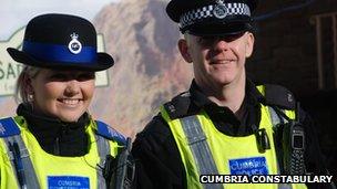 Cumbria Constabulary officers