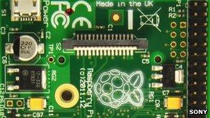 Raspberry Pi board Revision 2 with UK stamp