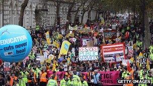 Public sector strike in London