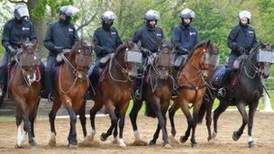 Lancashire Constabulary's mounted police