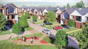 Sighthill homes (artists impression)