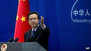 File picture of Hong Lei, China's foreign ministry spokesman on 5 September, 2012