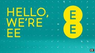 EE logo on website