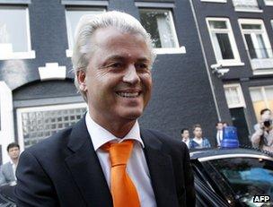 Geert Wilders in Amsterdam, 4 September