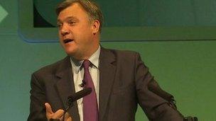 Ed Balls at the TUC gathering