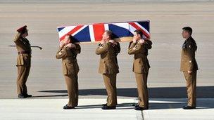 Repatriation of Sgt Lee Davidson at RAF Brize Norton