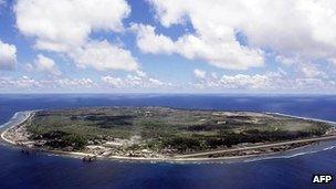 File image from 2001 of the island of Nauru