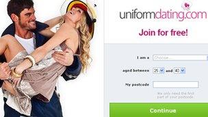 Uniform Dating website