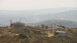 Hilltop outpost near Israeli settlement of Yitzhar