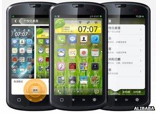 Phones with Aliyun operating system