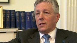 First Minister Peter Robinson