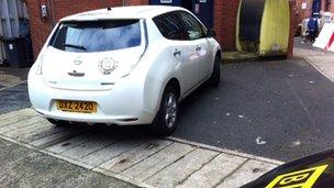 Ecar in BBC car park