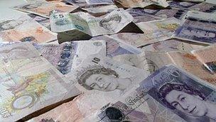 British currency notes