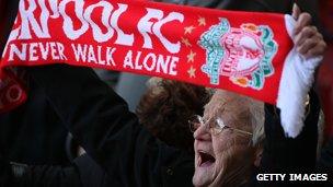 Image from Hillsborough Memorial Held At Anfield in 2009