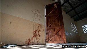 Small women's prayer room of the Kilelengwani mosque, where attackers broke in, killing five women and two children