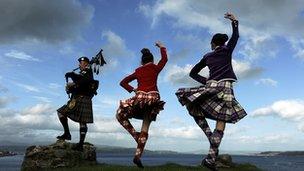 Highland dancers