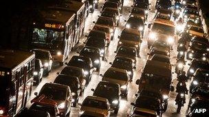 Traffic in Sao Paulo