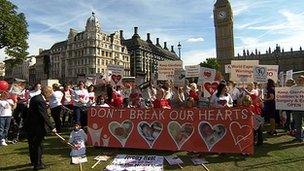 Glenfield Hospital protest