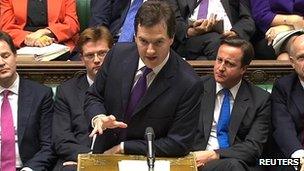 George Osborne speaking in Commons