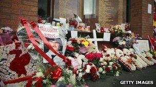 Tributes at Anfield