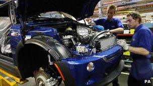 Workers at a UK car factory